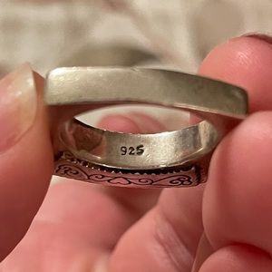 Brighton sterling silver(marked) heart ring.